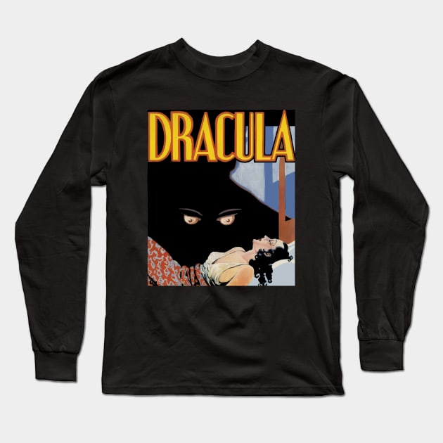 Dracula Vintage 1931 Movie Poster Long Sleeve T-Shirt by VintageArtwork